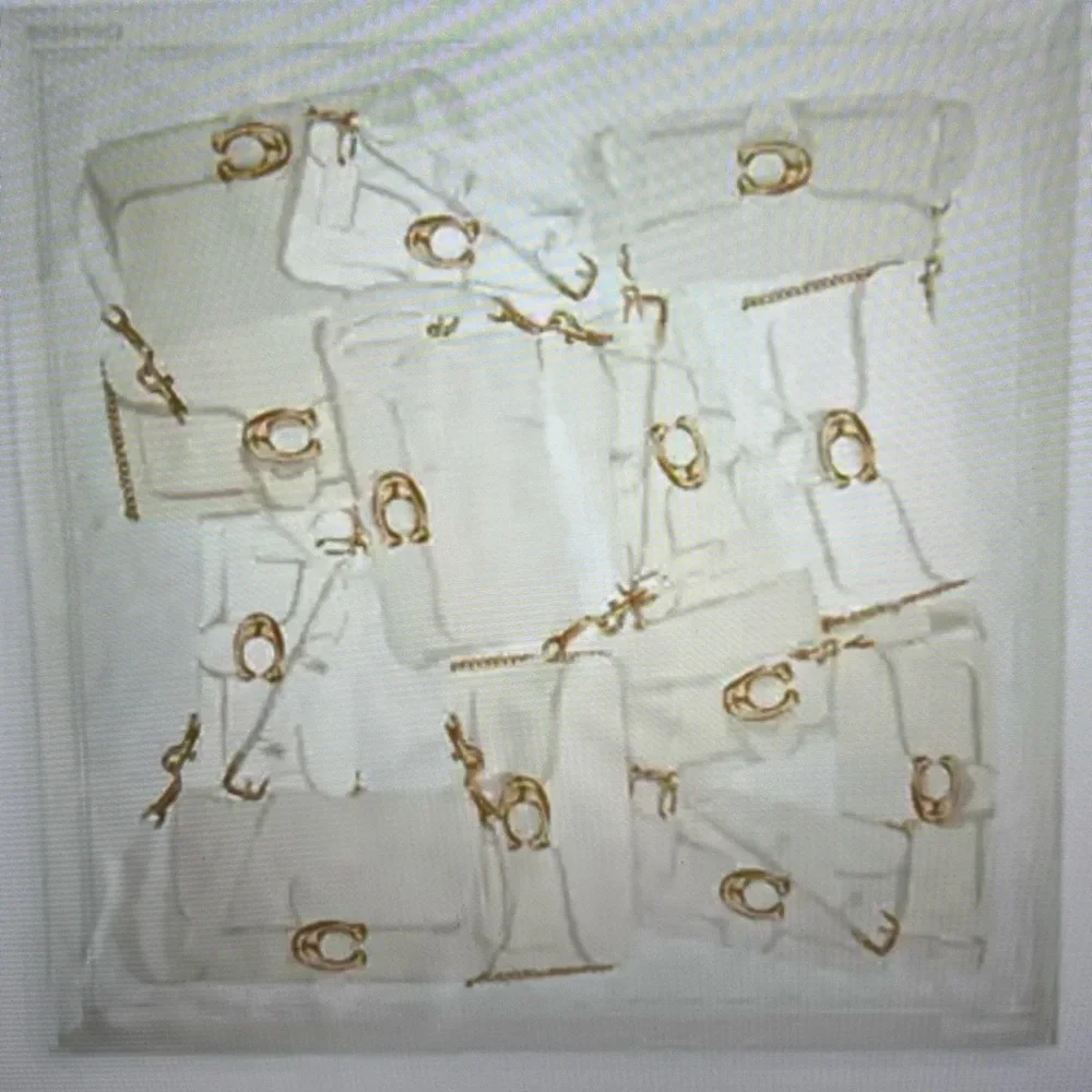 🪷 COACH TABBY BAG PRINT SILK SQUARE  SCARF 🪷 NWT 🪷 - Picture 9 of 16